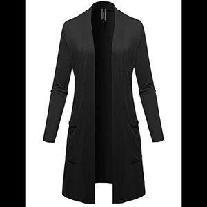 MBJ women’s long sleeve open front long Cardigan